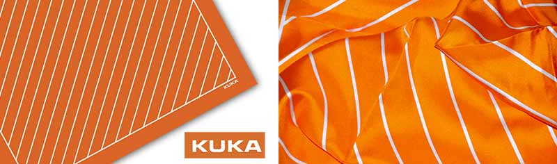 Corporate-square-custom-scarves-in-polyester-satin-digital-print-by-anne-touraine-usa